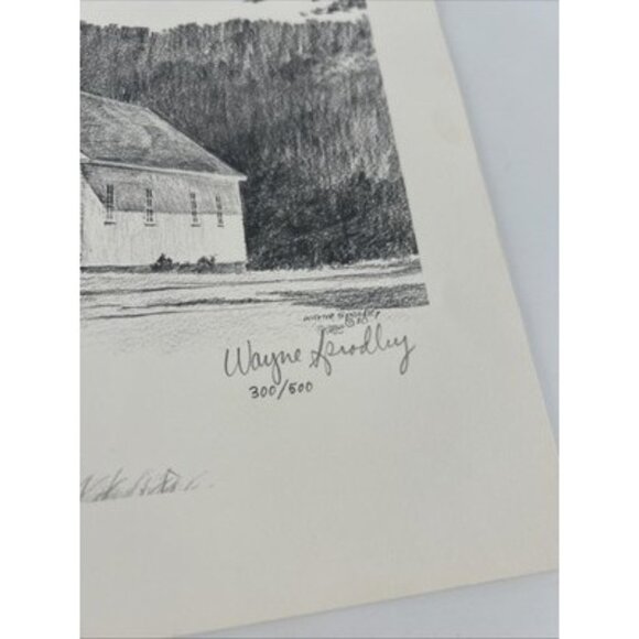 Wayne Spradley Set/2 Cropwell Baptist Church - Post Office Trading Post -Signed - Picture 9 of 16